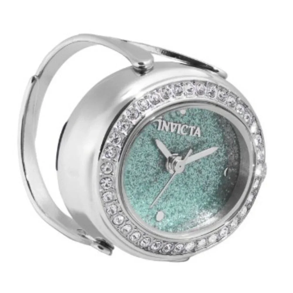 Invicta woman's Mini Angel Ring watch‎ 24mm Silver 49597 NIB $199 Retail